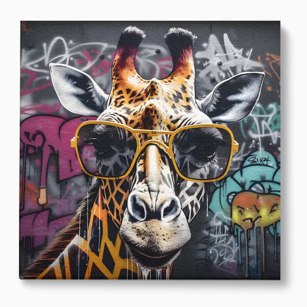 Tablou Canvas Premium LuxCanva® C1149, Safari Fashion , Culori, Plante, Natura, Moda, Animale, Living Room, Relaxare, Culori Vibrante