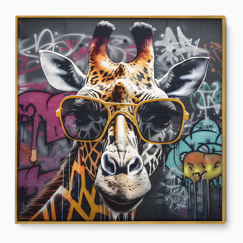 Tablou Canvas Premium LuxCanva® C1149, Safari Fashion , Culori, Plante, Natura, Moda, Animale, Living Room, Relaxare, Culori Vibrante