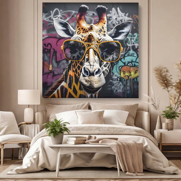 Tablou Canvas Premium LuxCanva® C1149, Safari Fashion , Culori, Plante, Natura, Moda, Animale, Living Room, Relaxare, Culori Vibrante