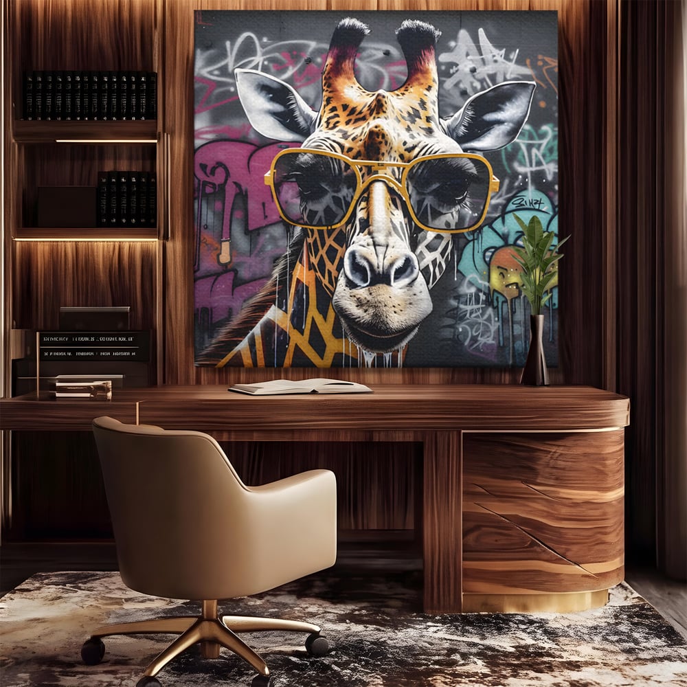Tablou Canvas Premium LuxCanva® C1149, Safari Fashion , Culori, Plante, Natura, Moda, Animale, Living Room, Relaxare, Culori Vibrante