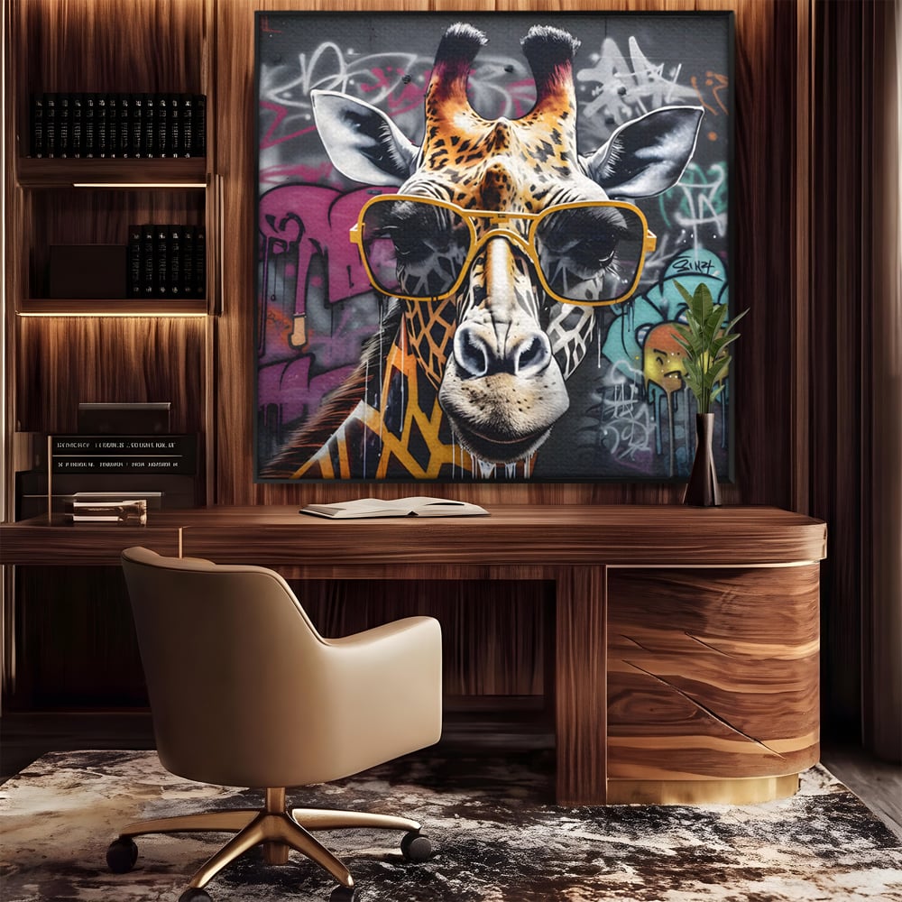 Tablou Canvas Premium LuxCanva® C1149, Safari Fashion , Culori, Plante, Natura, Moda, Animale, Living Room, Relaxare, Culori Vibrante