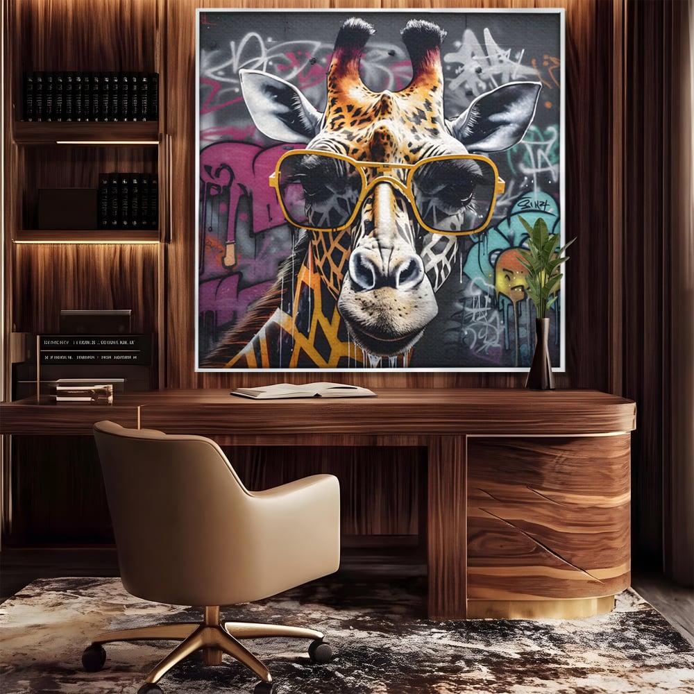 Tablou Canvas Premium LuxCanva® C1149, Safari Fashion , Culori, Plante, Natura, Moda, Animale, Living Room, Relaxare, Culori Vibrante