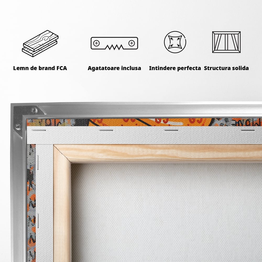 Leinwand Premium Canvas Wandkunst, LuxCanva® C1150, Donald Counting Money, Farben, Cartoon, glücklich, glücklich, Geld, Wohnzimmer, entspannend, lebendige Farben
