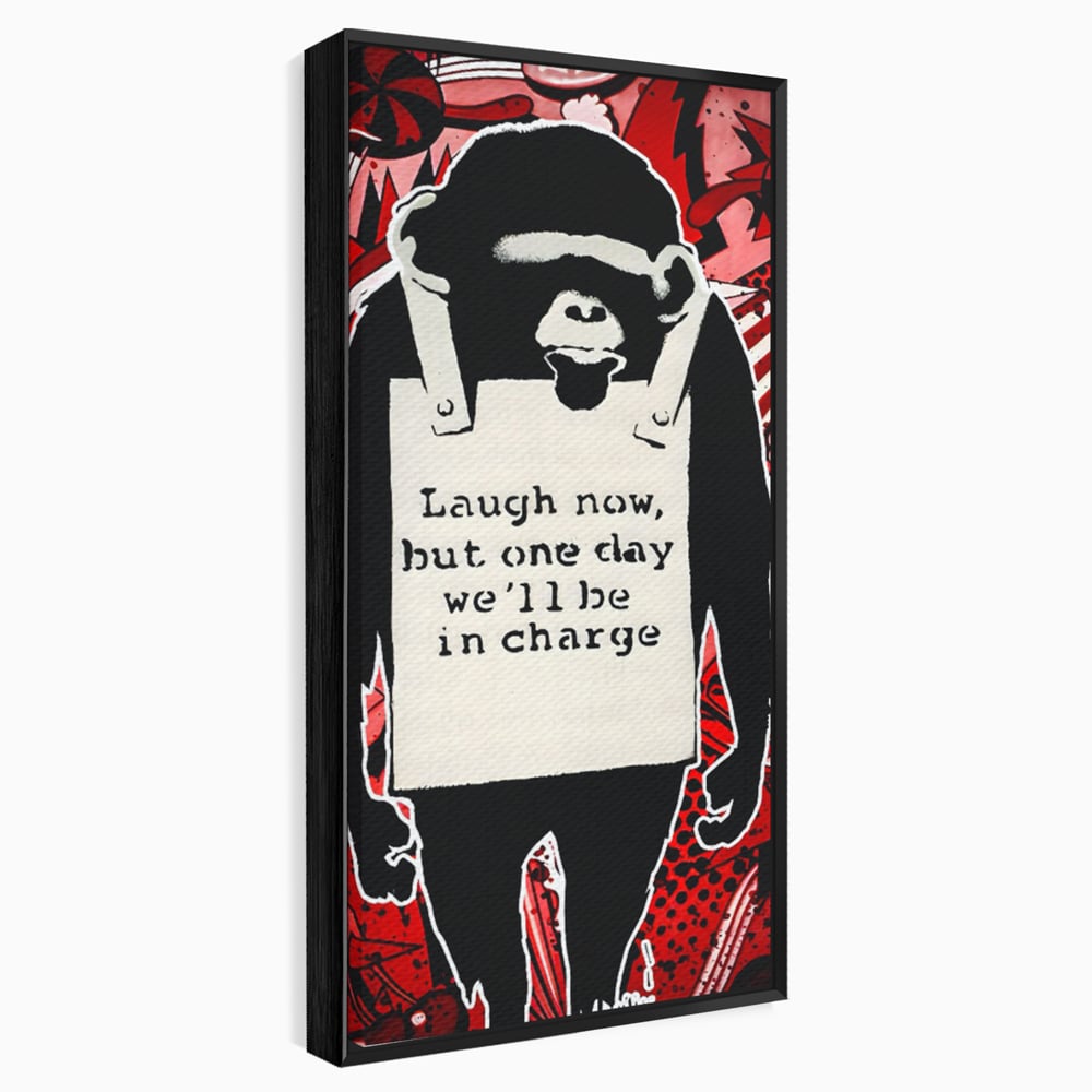 Tablou Canvas Premium LuxCanva® C1152, Message From The Apes , Culori, Animals, Jungle, Monkey, Game Room, Bar, Relaxare, Culori Vibrante