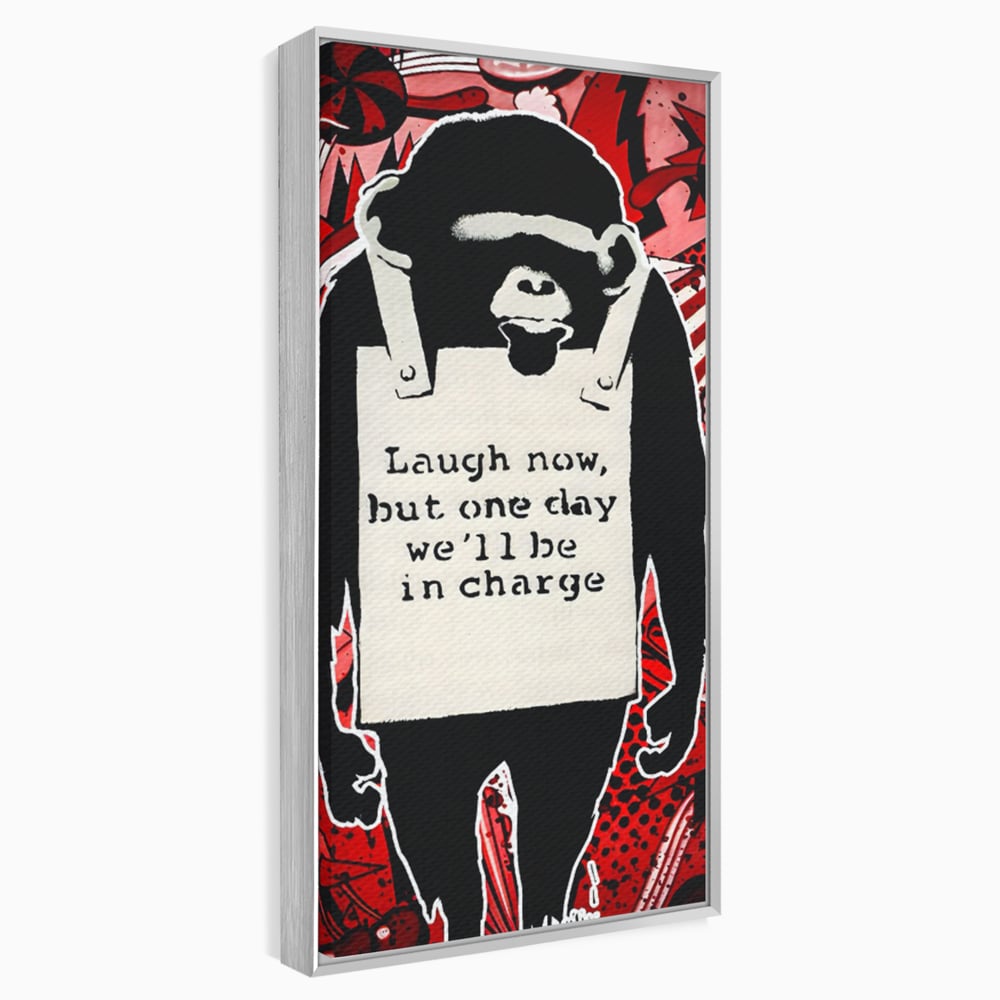 Tablou Canvas Premium LuxCanva® C1152, Message From The Apes , Culori, Animals, Jungle, Monkey, Game Room, Bar, Relaxare, Culori Vibrante