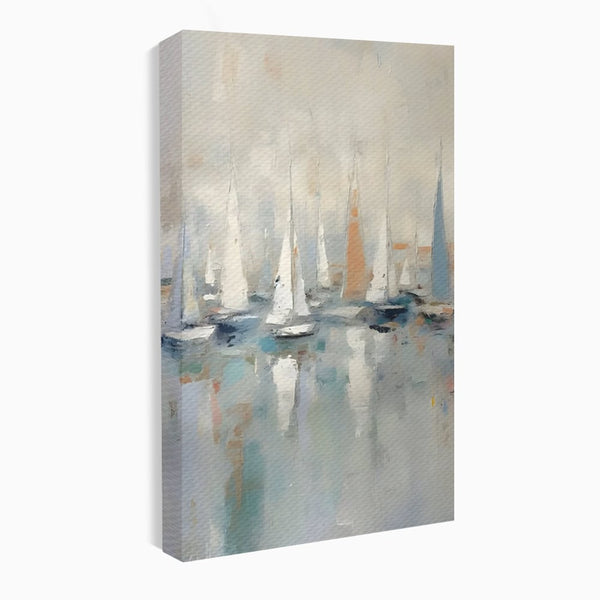 Tablou Canvas Premium LuxCanva® C1154, Ships In The Harbour , Culori, Sea, Travel, Living Room, Bar, Relaxare, Culori Vibrante