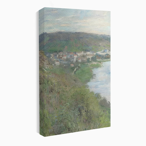 Tablou Canvas Premium LuxCanva® C1155, Wiew Of The Village By Monet , Culori, Sea, Travel, People, Living Room, Bar, Relaxare, Culori Vibrante
