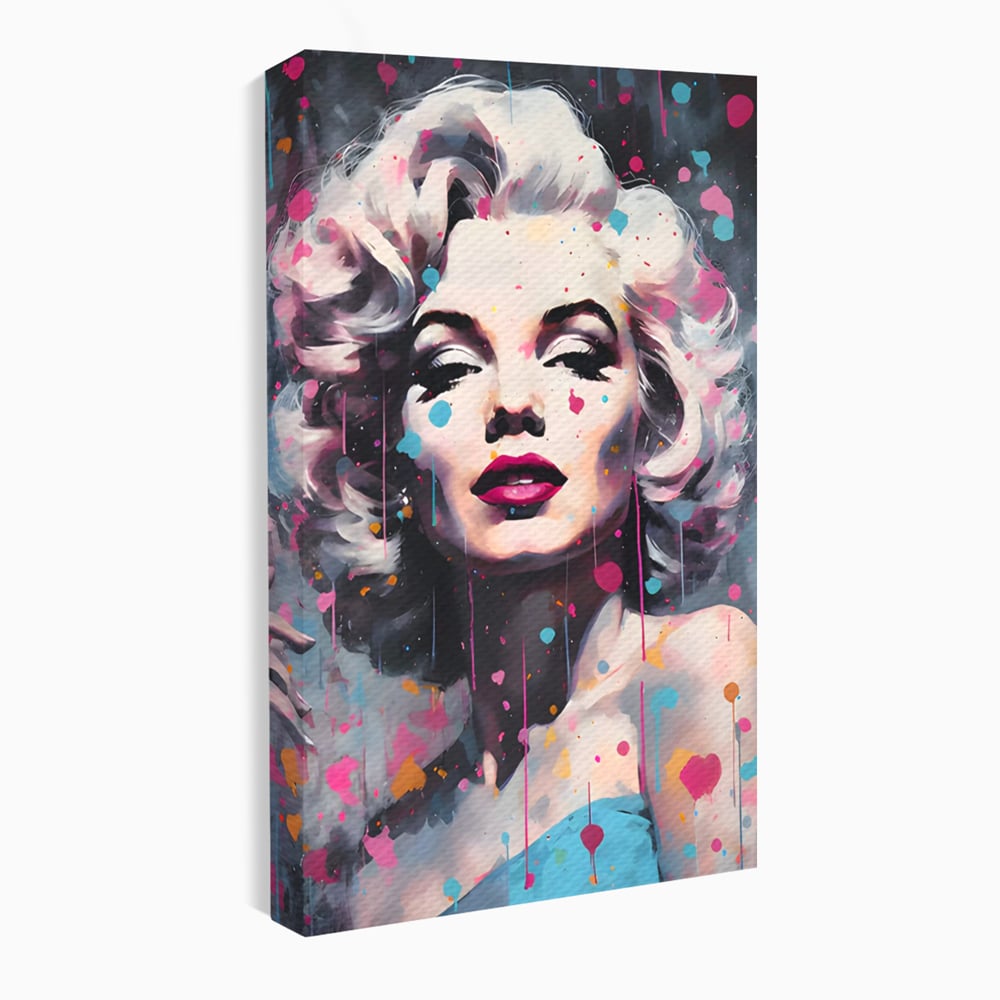 Tablou Canvas Premium, LuxCanva® C1159, Sexy Marilyn Monroe, Culori, Icon, Diva, Beautiful, Living Room, Relaxare, Culori Vibrante