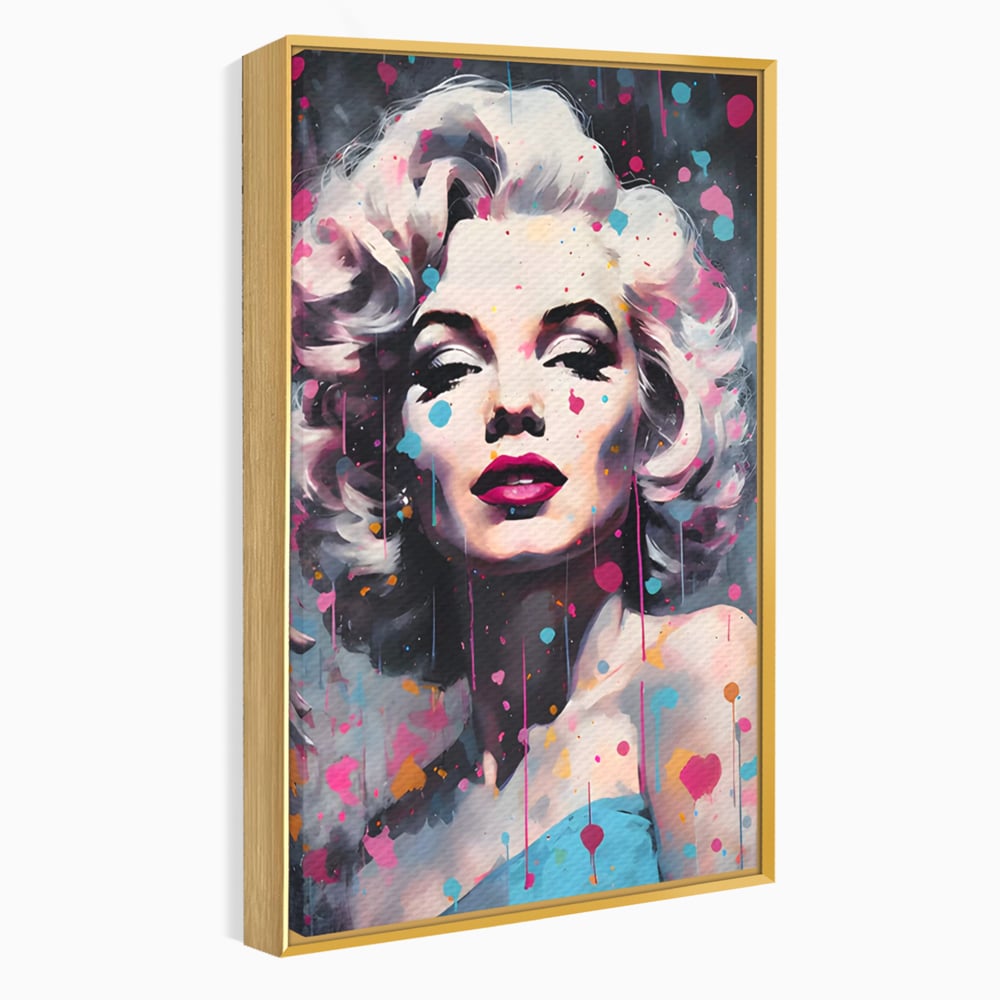 Tablou Canvas Premium, LuxCanva® C1159, Sexy Marilyn Monroe, Culori, Icon, Diva, Beautiful, Living Room, Relaxare, Culori Vibrante