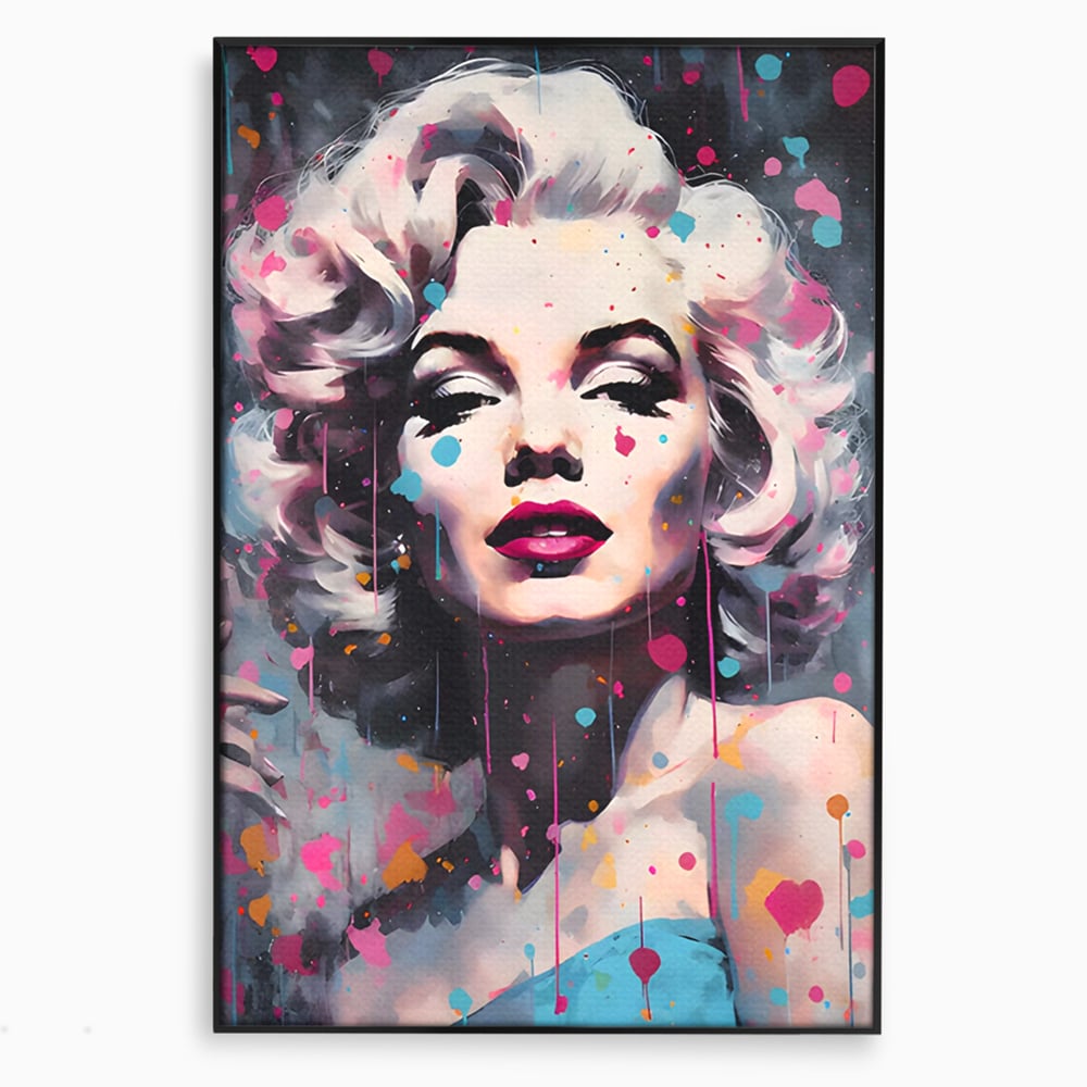 Tablou Canvas Premium, LuxCanva® C1159, Sexy Marilyn Monroe, Culori, Icon, Diva, Beautiful, Living Room, Relaxare, Culori Vibrante