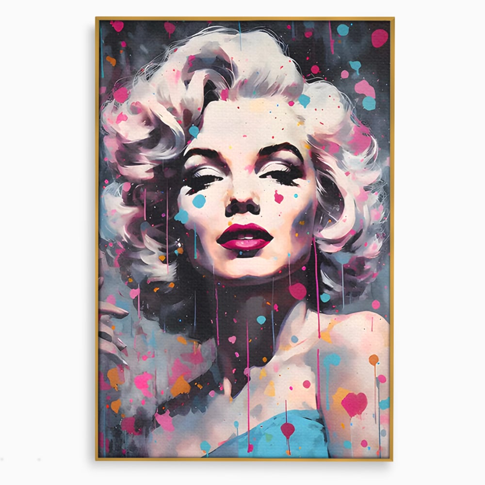 Tablou Canvas Premium, LuxCanva® C1159, Sexy Marilyn Monroe, Culori, Icon, Diva, Beautiful, Living Room, Relaxare, Culori Vibrante