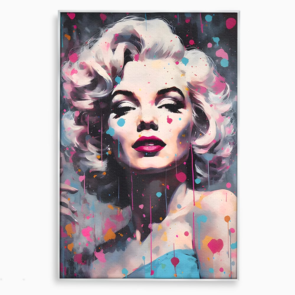Tablou Canvas Premium, LuxCanva® C1159, Sexy Marilyn Monroe, Culori, Icon, Diva, Beautiful, Living Room, Relaxare, Culori Vibrante