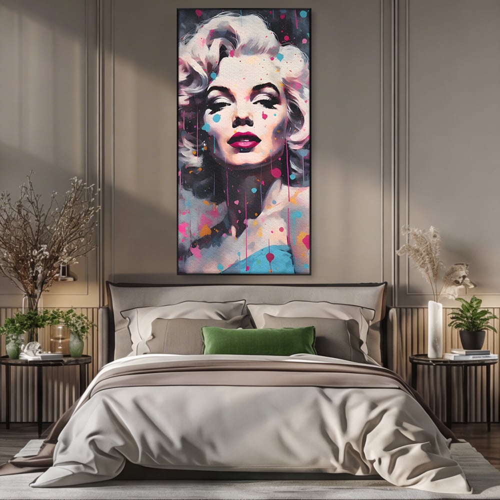 Tablou Canvas Premium, LuxCanva® C1159, Sexy Marilyn Monroe, Culori, Icon, Diva, Beautiful, Living Room, Relaxare, Culori Vibrante