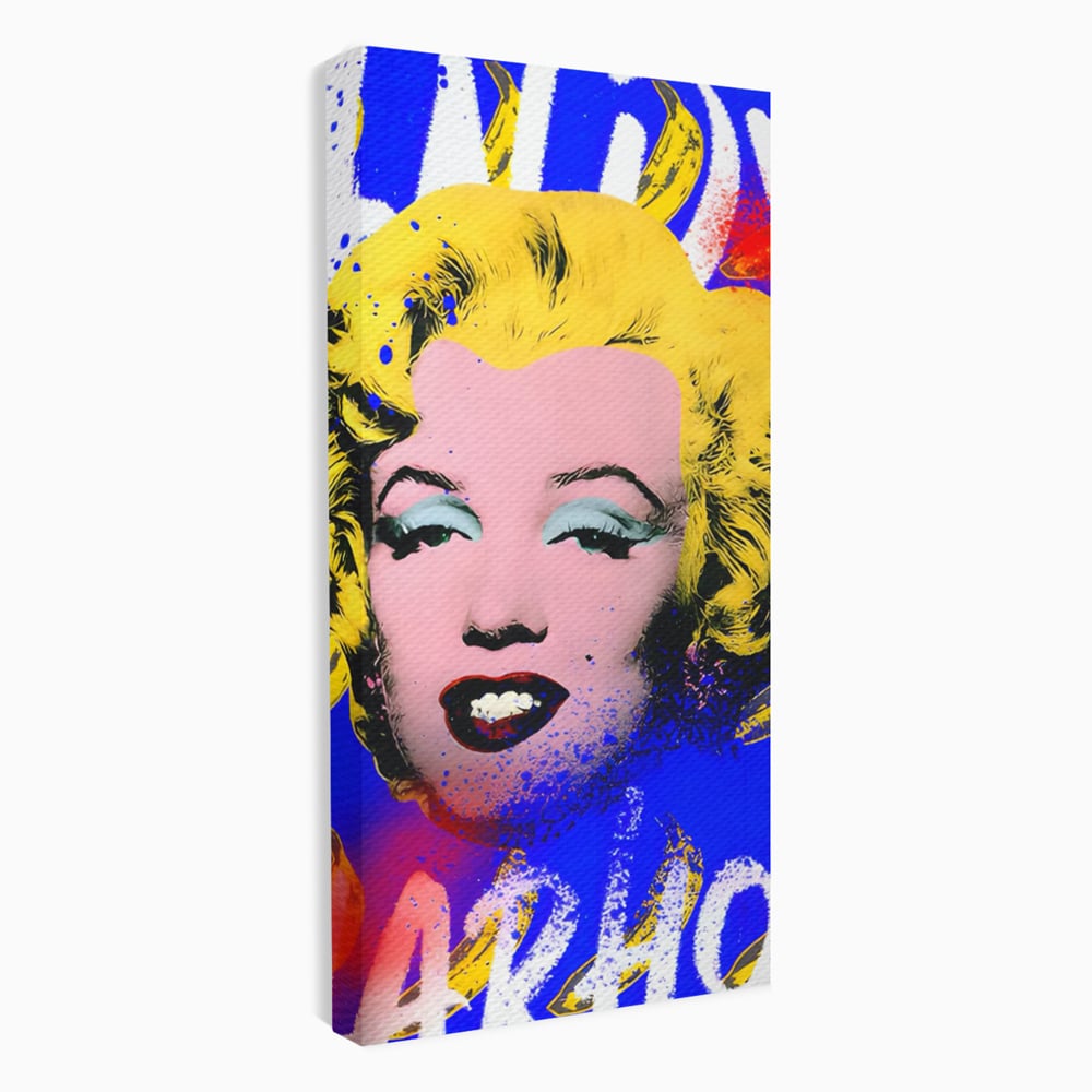 Tablou Canvas Premium LuxCanva® C1163, Andy Warhol Painted Marilyn Monroe , Culori, Icon, Famous Creator, Beautiful, Bar, Relaxare, Culori Vibrante