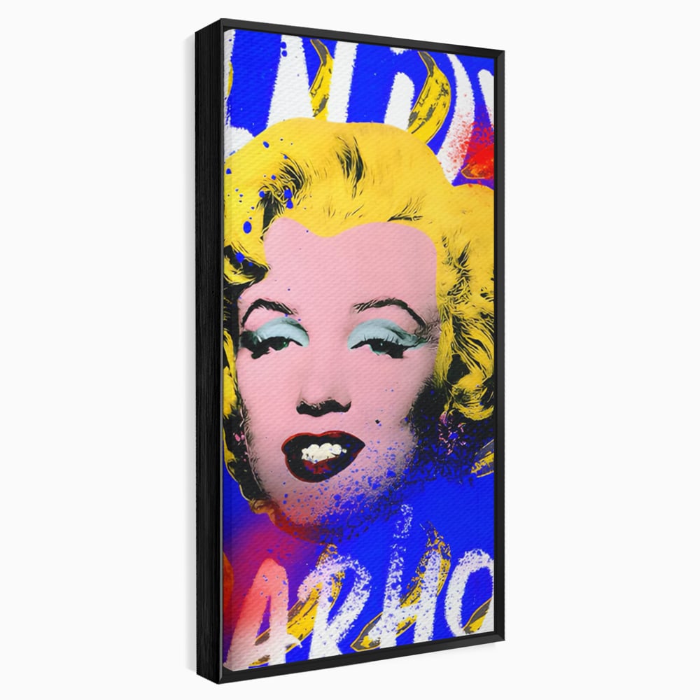 Tablou Canvas Premium LuxCanva® C1163, Andy Warhol Painted Marilyn Monroe , Culori, Icon, Famous Creator, Beautiful, Bar, Relaxare, Culori Vibrante
