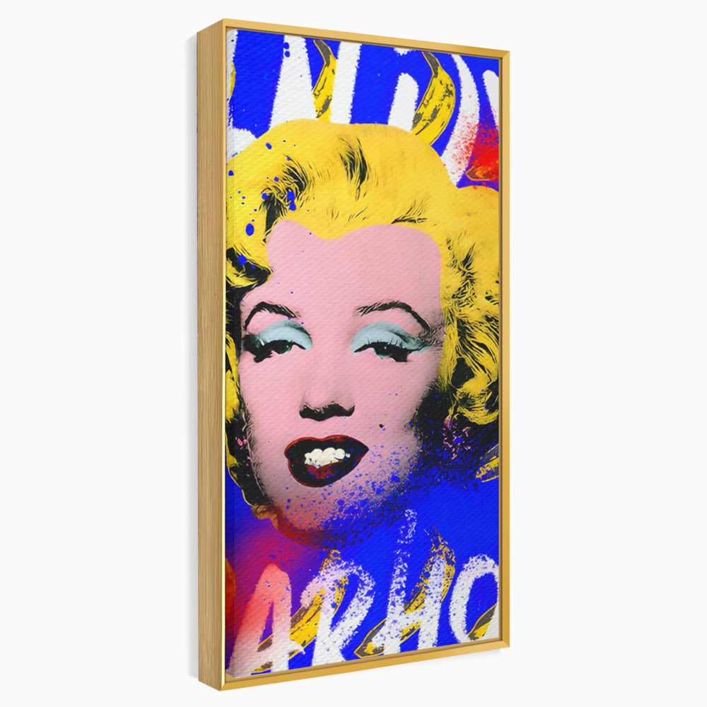 Tablou Canvas Premium LuxCanva® C1163, Andy Warhol Painted Marilyn Monroe , Culori, Icon, Famous Creator, Beautiful, Bar, Relaxare, Culori Vibrante