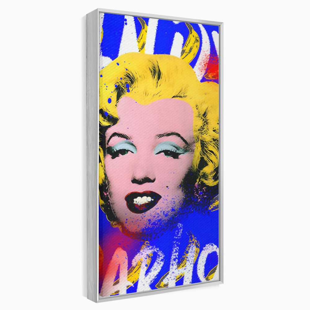 Tablou Canvas Premium LuxCanva® C1163, Andy Warhol Painted Marilyn Monroe , Culori, Icon, Famous Creator, Beautiful, Bar, Relaxare, Culori Vibrante