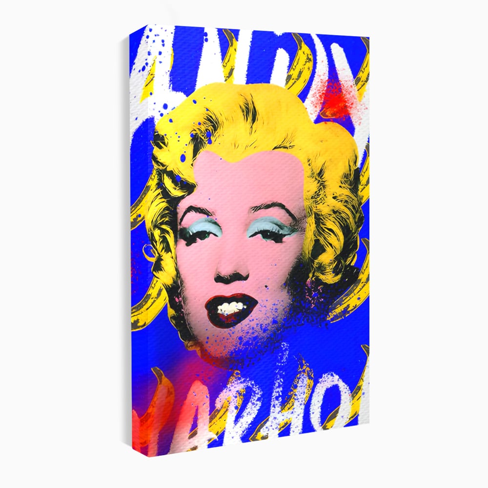 Tablou Canvas Premium LuxCanva® C1163, Andy Warhol Painted Marilyn Monroe , Culori, Icon, Famous Creator, Beautiful, Bar, Relaxare, Culori Vibrante
