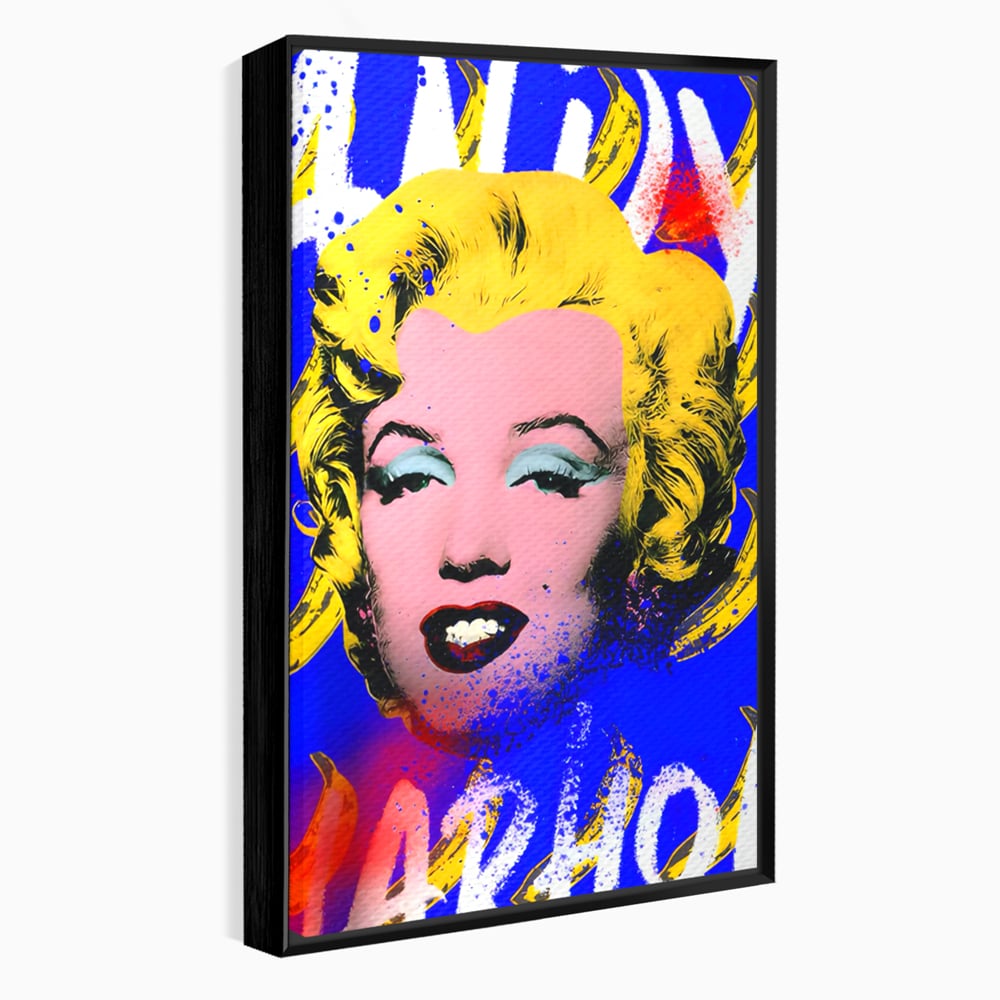 Tablou Canvas Premium LuxCanva® C1163, Andy Warhol Painted Marilyn Monroe , Culori, Icon, Famous Creator, Beautiful, Bar, Relaxare, Culori Vibrante