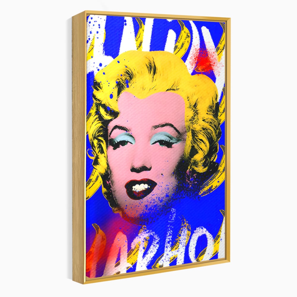 Tablou Canvas Premium LuxCanva® C1163, Andy Warhol Painted Marilyn Monroe , Culori, Icon, Famous Creator, Beautiful, Bar, Relaxare, Culori Vibrante