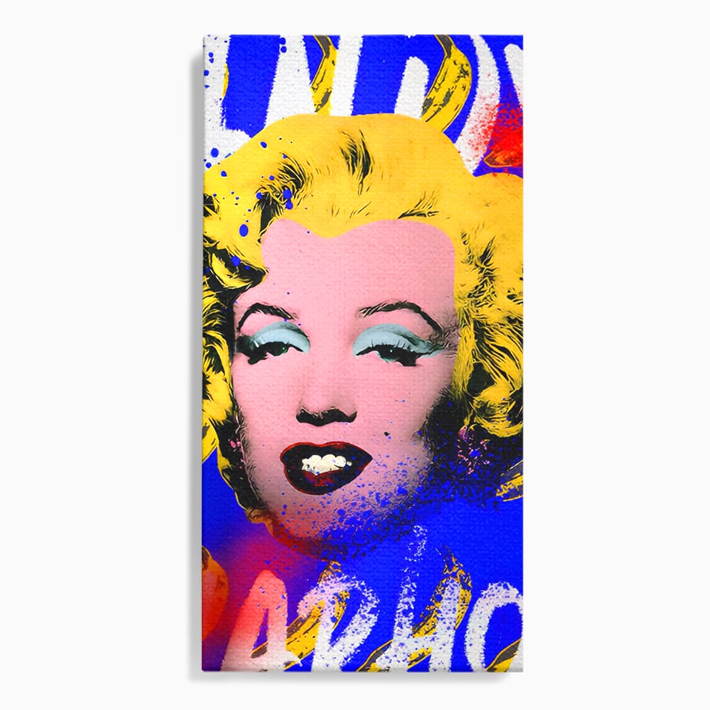 Tablou Canvas Premium LuxCanva® C1163, Andy Warhol Painted Marilyn Monroe , Culori, Icon, Famous Creator, Beautiful, Bar, Relaxare, Culori Vibrante