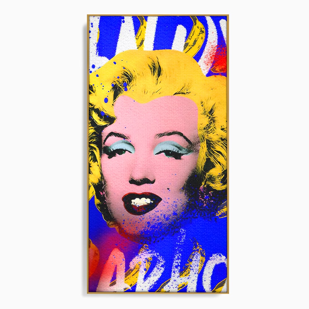 Tablou Canvas Premium LuxCanva® C1163, Andy Warhol Painted Marilyn Monroe , Culori, Icon, Famous Creator, Beautiful, Bar, Relaxare, Culori Vibrante