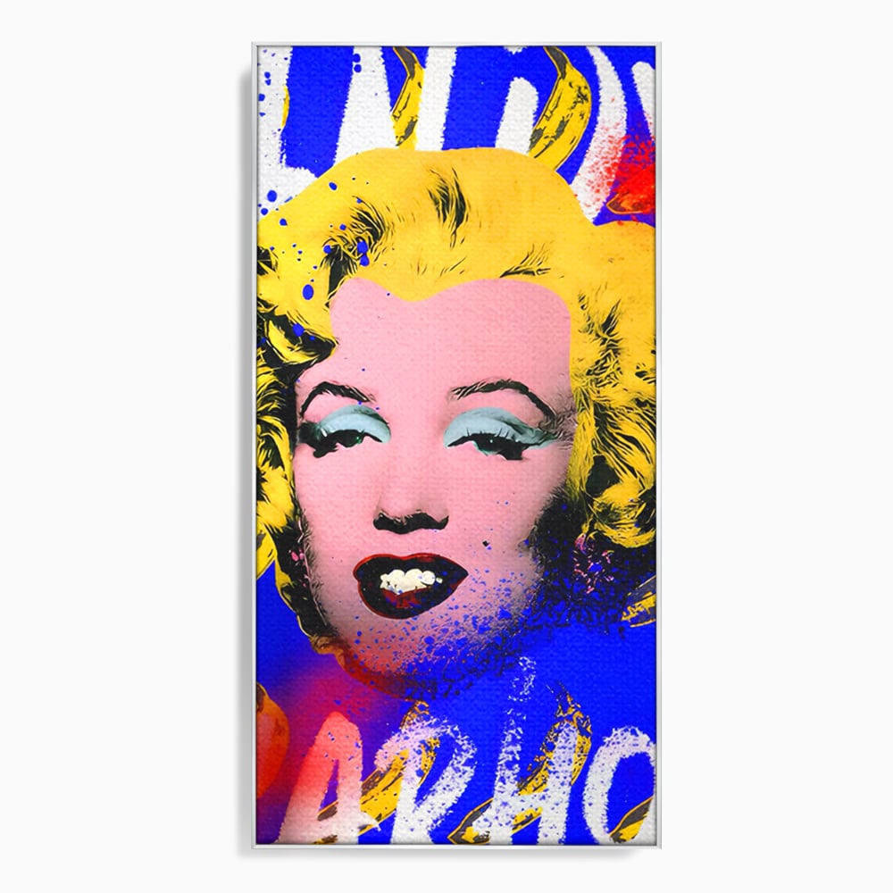 Tablou Canvas Premium LuxCanva® C1163, Andy Warhol Painted Marilyn Monroe , Culori, Icon, Famous Creator, Beautiful, Bar, Relaxare, Culori Vibrante