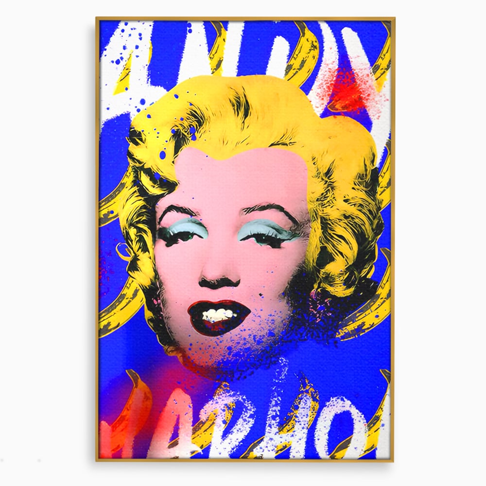 Tablou Canvas Premium LuxCanva® C1163, Andy Warhol Painted Marilyn Monroe , Culori, Icon, Famous Creator, Beautiful, Bar, Relaxare, Culori Vibrante