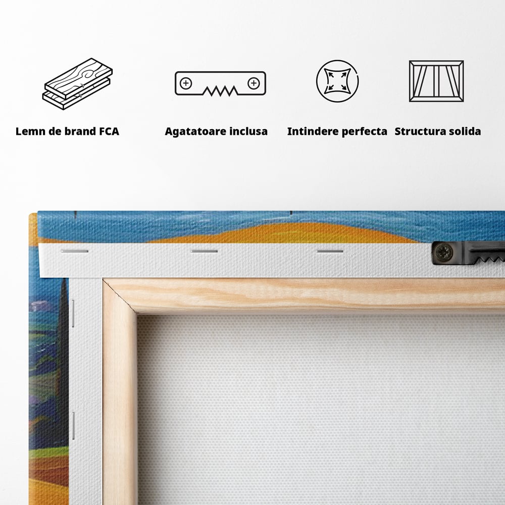 Tablou Canvas Premium LuxCanva® C1164, The Road Going Back Home ,  Culori, Feeling, Family, Home, Living Room, Relaxare, Culori Vibrante