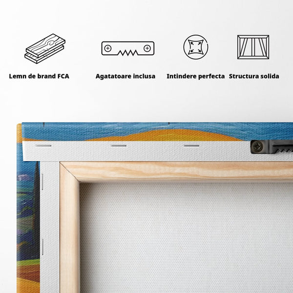 Tablou Canvas Premium LuxCanva® C1164, The Road Going Back Home ,  Culori, Feeling, Family, Home, Living Room, Relaxare, Culori Vibrante