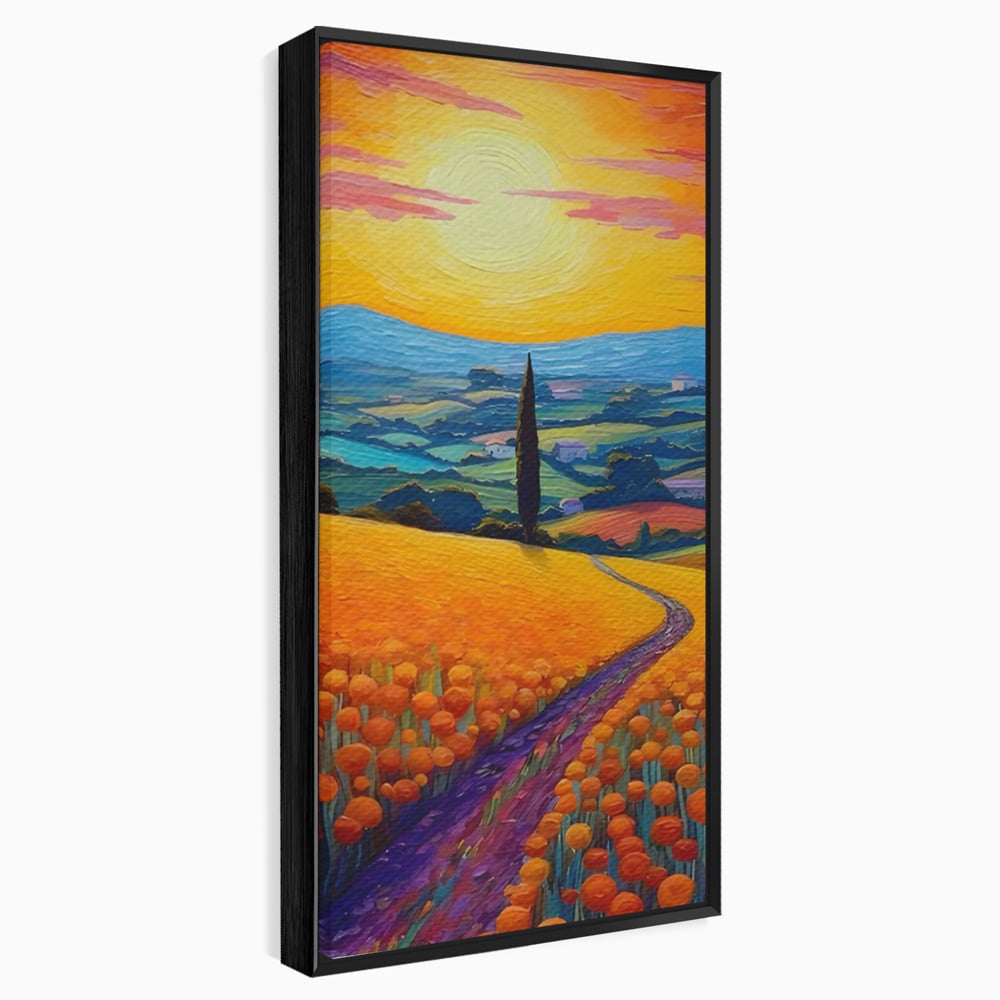 Tablou Canvas Premium LuxCanva® C1164, The Road Going Back Home ,  Culori, Feeling, Family, Home, Living Room, Relaxare, Culori Vibrante