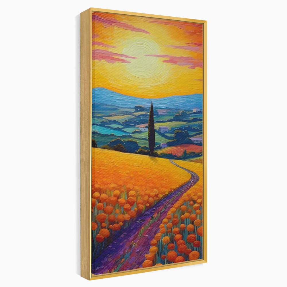 Tablou Canvas Premium LuxCanva® C1164, The Road Going Back Home ,  Culori, Feeling, Family, Home, Living Room, Relaxare, Culori Vibrante