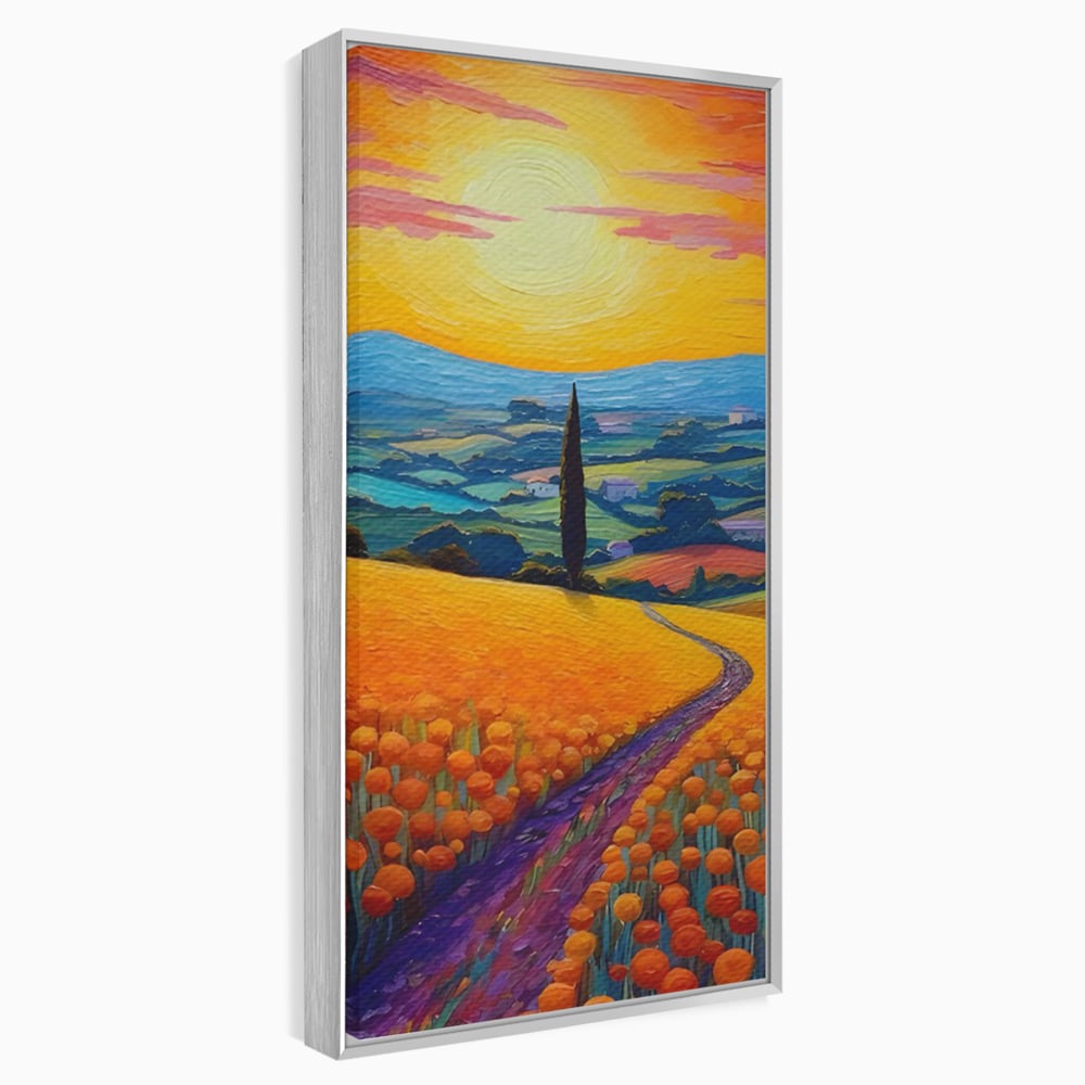 Tablou Canvas Premium LuxCanva® C1164, The Road Going Back Home ,  Culori, Feeling, Family, Home, Living Room, Relaxare, Culori Vibrante