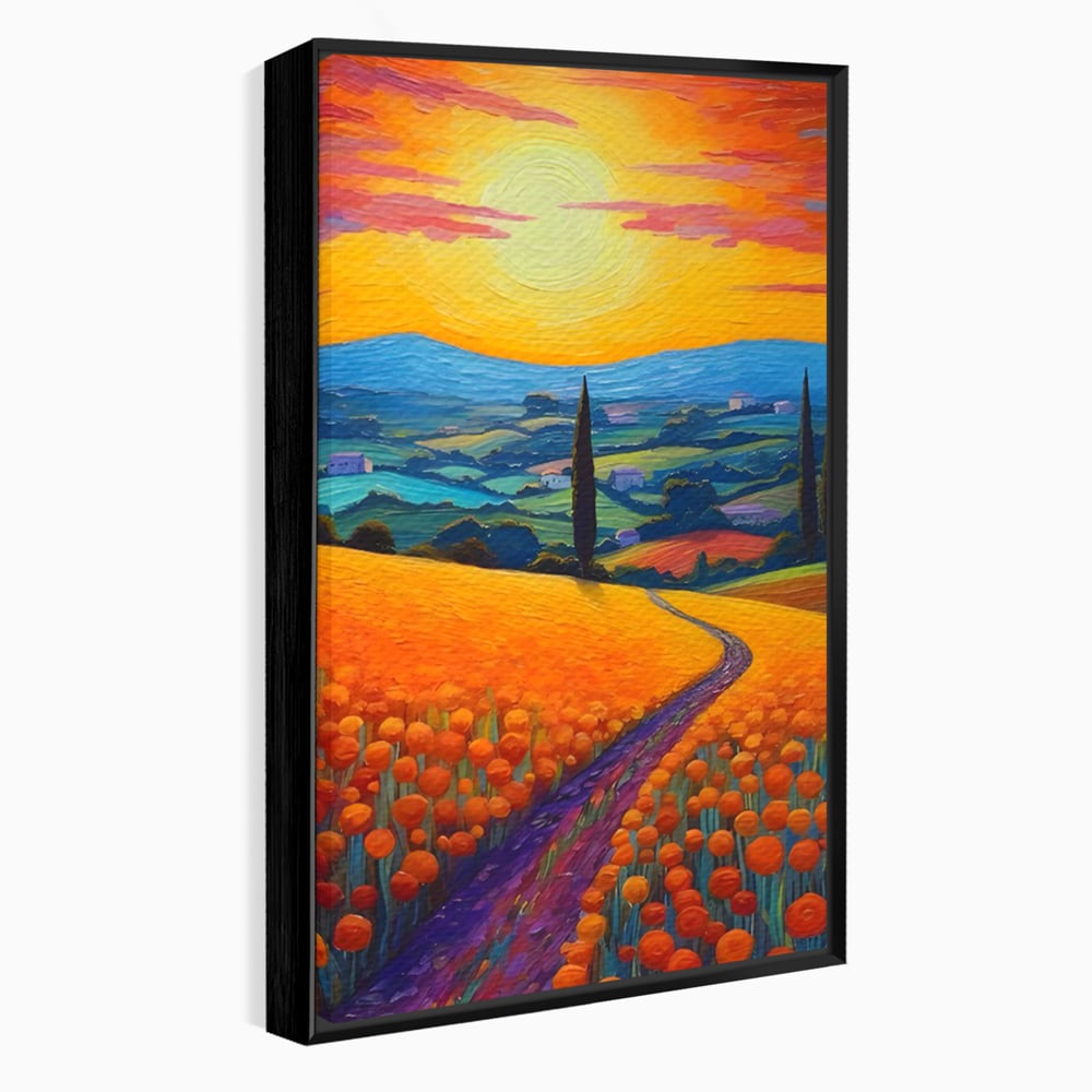 Tablou Canvas Premium LuxCanva® C1164, The Road Going Back Home ,  Culori, Feeling, Family, Home, Living Room, Relaxare, Culori Vibrante