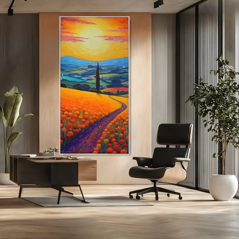 Tablou Canvas Premium LuxCanva® C1164, The Road Going Back Home ,  Culori, Feeling, Family, Home, Living Room, Relaxare, Culori Vibrante
