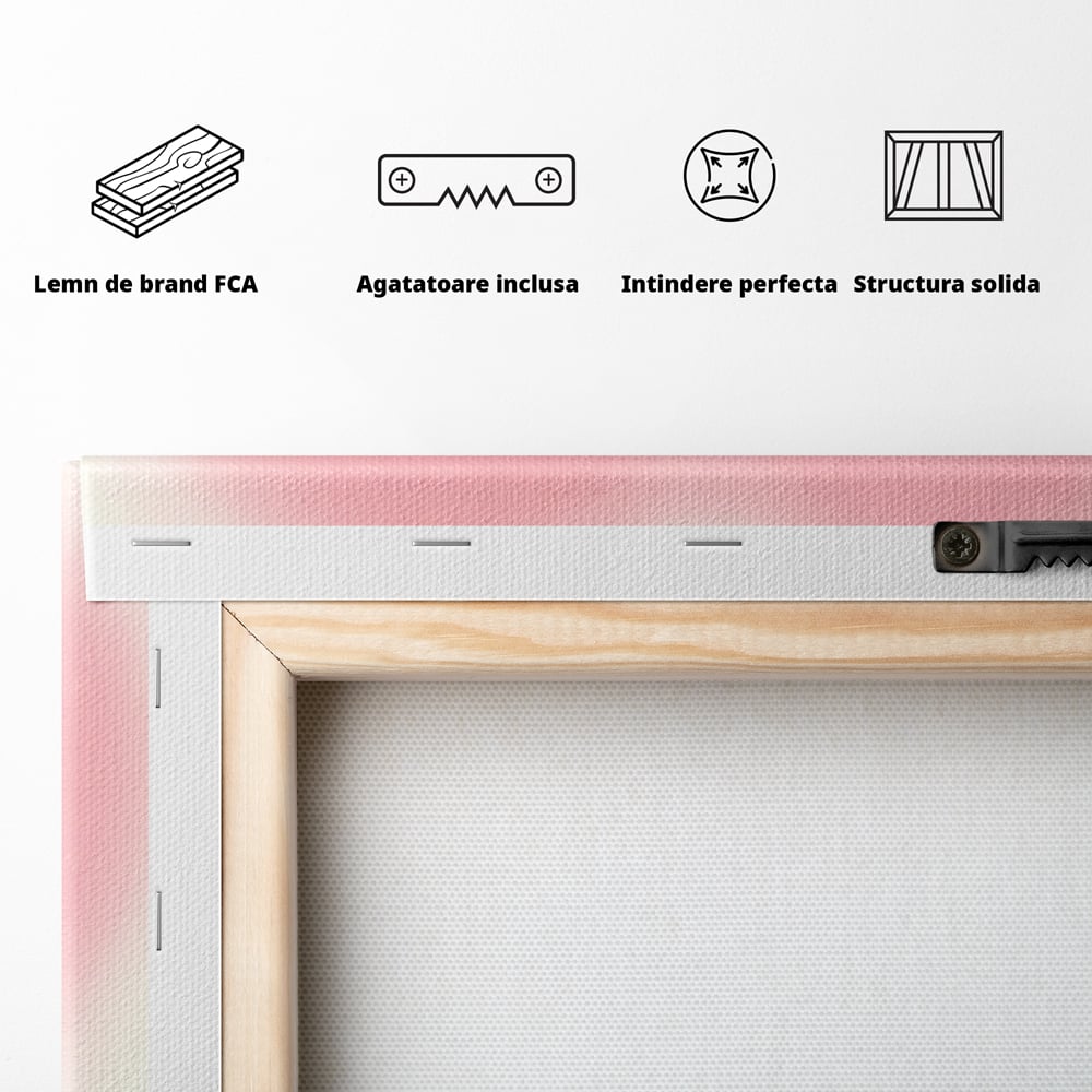 Tablou Canvas Premium LuxCanva® C1166, Express Your Feelings , Culori, Love, Heart, Motivational, Bedroom, Kids Room, Relaxare, Culori Vibrante
