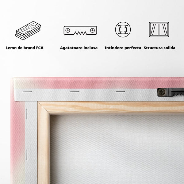 Tablou Canvas Premium LuxCanva® C1166, Express Your Feelings , Culori, Love, Heart, Motivational, Bedroom, Kids Room, Relaxare, Culori Vibrante