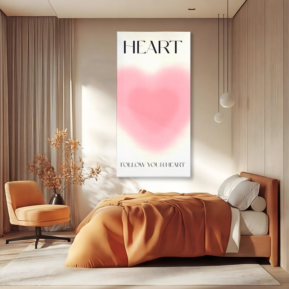 Tablou Canvas Premium LuxCanva® C1166, Express Your Feelings , Culori, Love, Heart, Motivational, Bedroom, Kids Room, Relaxare, Culori Vibrante