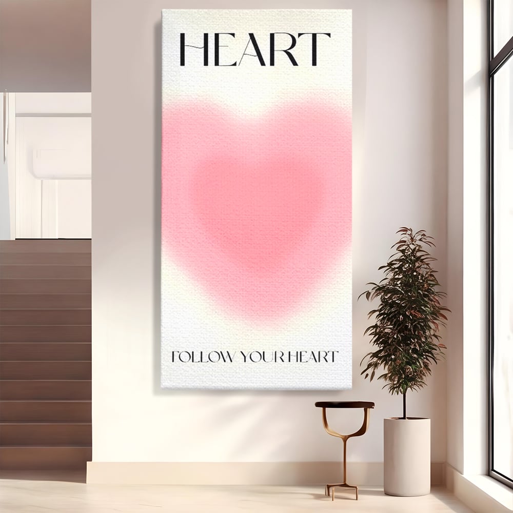 Tablou Canvas Premium LuxCanva® C1166, Express Your Feelings , Culori, Love, Heart, Motivational, Bedroom, Kids Room, Relaxare, Culori Vibrante