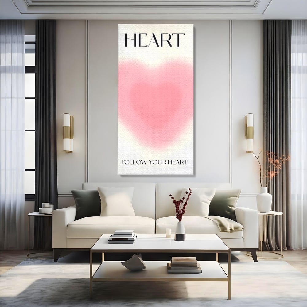 Tablou Canvas Premium LuxCanva® C1166, Express Your Feelings , Culori, Love, Heart, Motivational, Bedroom, Kids Room, Relaxare, Culori Vibrante