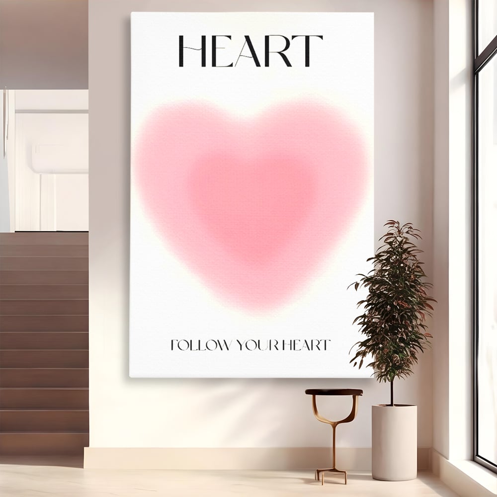 Tablou Canvas Premium LuxCanva® C1166, Express Your Feelings , Culori, Love, Heart, Motivational, Bedroom, Kids Room, Relaxare, Culori Vibrante
