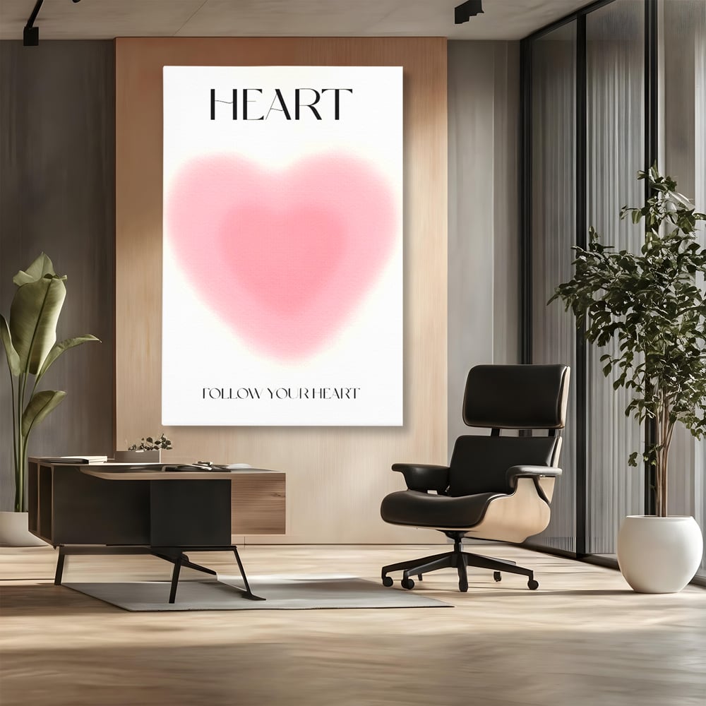 Tablou Canvas Premium LuxCanva® C1166, Express Your Feelings , Culori, Love, Heart, Motivational, Bedroom, Kids Room, Relaxare, Culori Vibrante