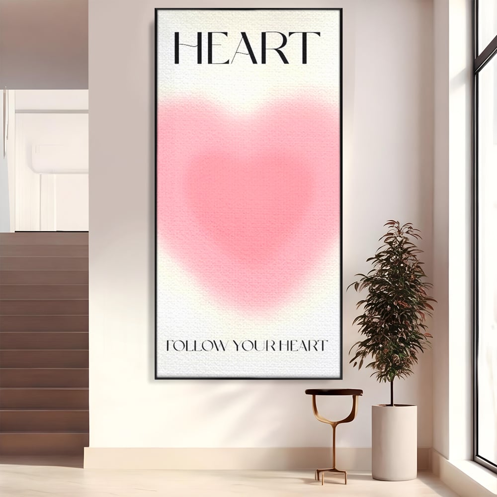 Tablou Canvas Premium LuxCanva® C1166, Express Your Feelings , Culori, Love, Heart, Motivational, Bedroom, Kids Room, Relaxare, Culori Vibrante