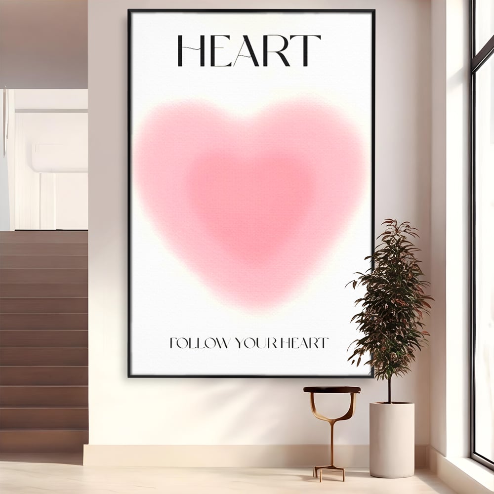 Tablou Canvas Premium LuxCanva® C1166, Express Your Feelings , Culori, Love, Heart, Motivational, Bedroom, Kids Room, Relaxare, Culori Vibrante