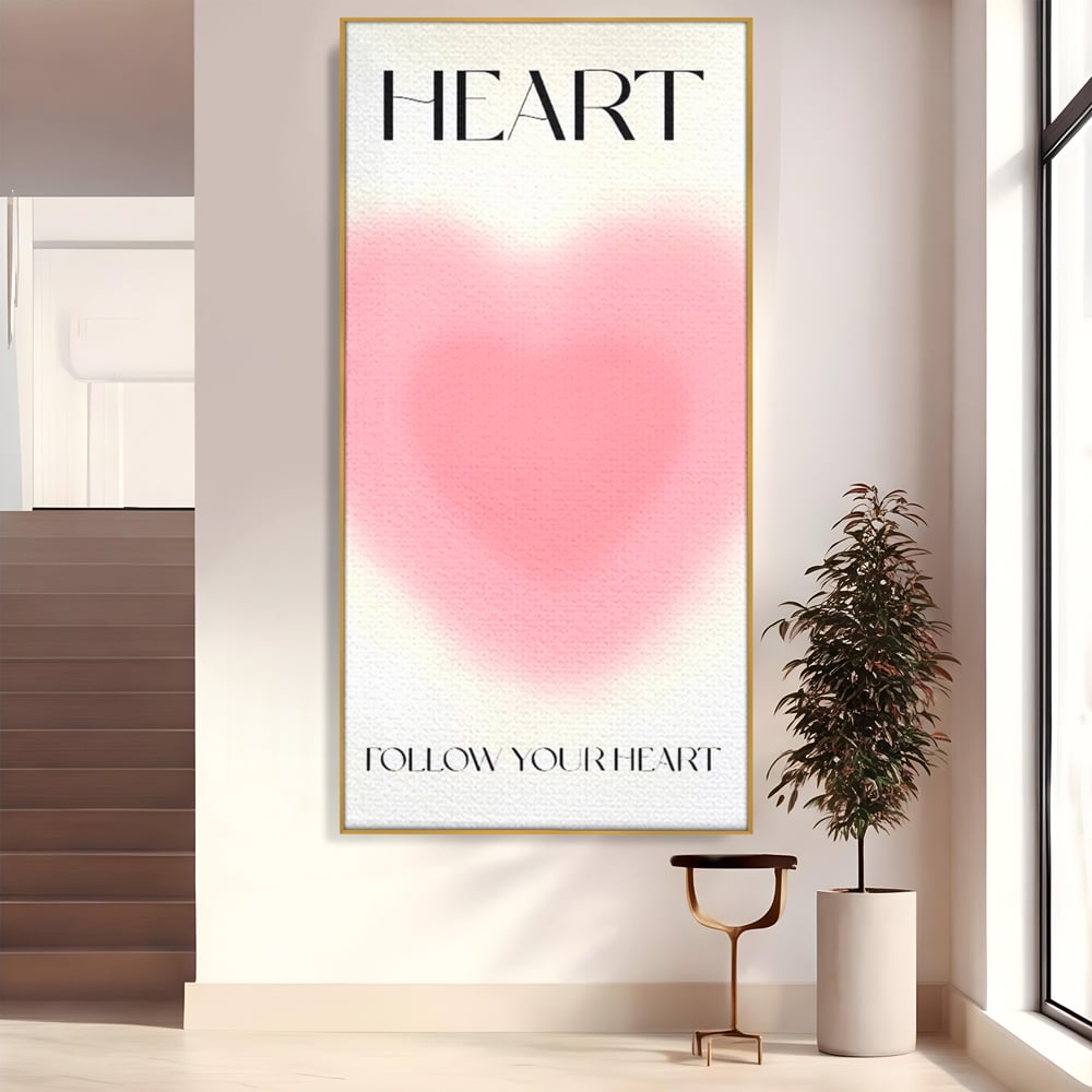 Tablou Canvas Premium LuxCanva® C1166, Express Your Feelings , Culori, Love, Heart, Motivational, Bedroom, Kids Room, Relaxare, Culori Vibrante