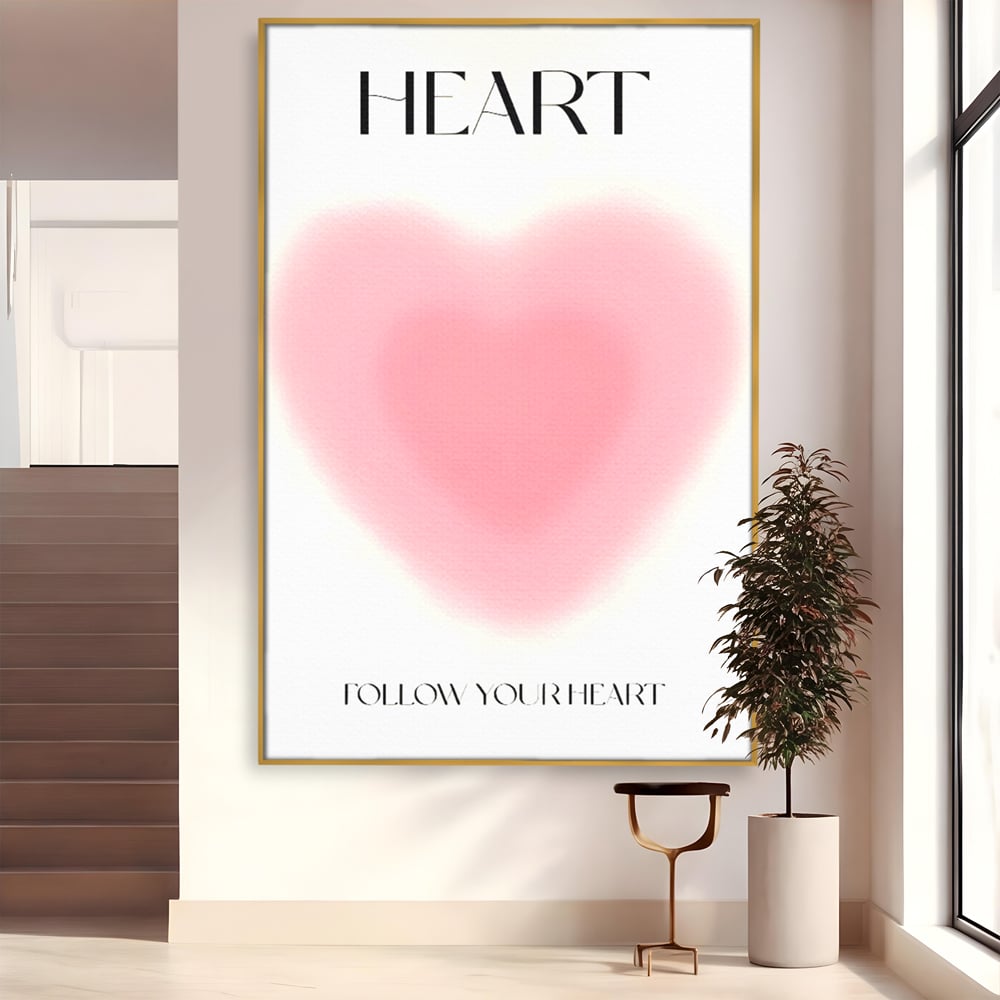 Tablou Canvas Premium LuxCanva® C1166, Express Your Feelings , Culori, Love, Heart, Motivational, Bedroom, Kids Room, Relaxare, Culori Vibrante