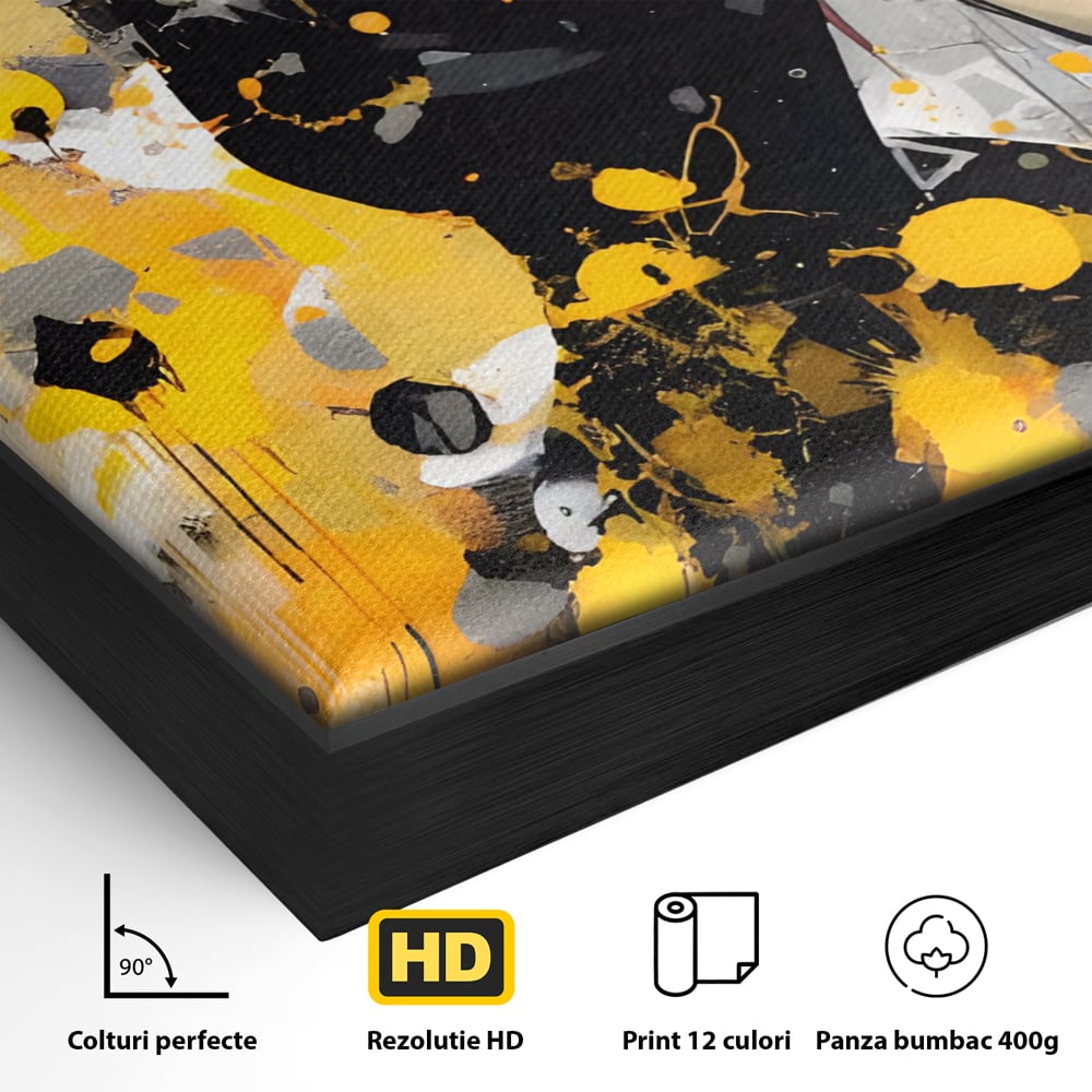 Tablou Canvas Premium LuxCanva® C1167, Queen Of Fashion , Culori, Lady, Style, Dress, Bar, Relaxare, Culori Vibrante
