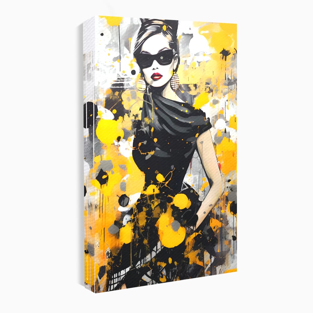 Tablou Canvas Premium LuxCanva® C1167, Queen Of Fashion , Culori, Lady, Style, Dress, Bar, Relaxare, Culori Vibrante