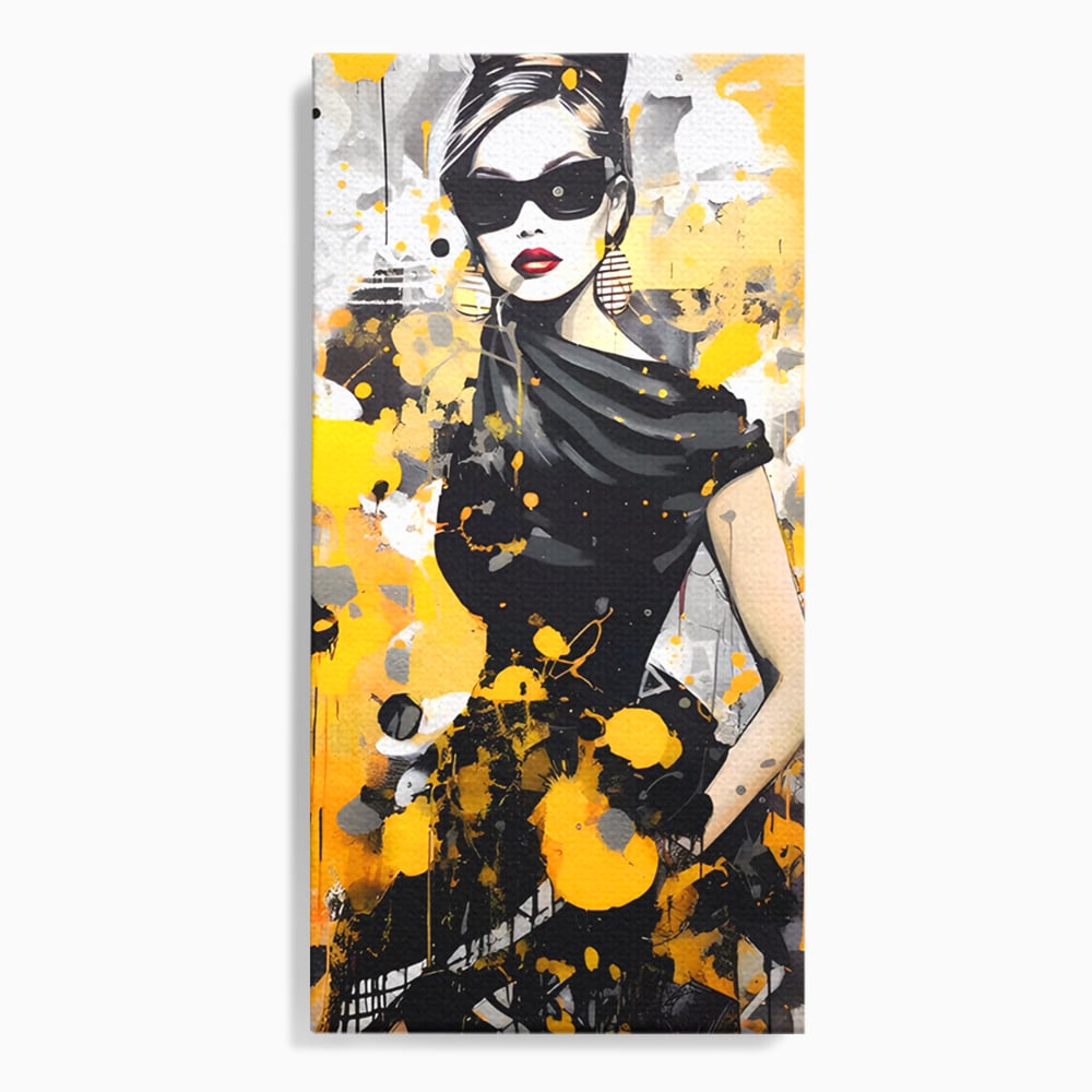 Tablou Canvas Premium LuxCanva® C1167, Queen Of Fashion , Culori, Lady, Style, Dress, Bar, Relaxare, Culori Vibrante