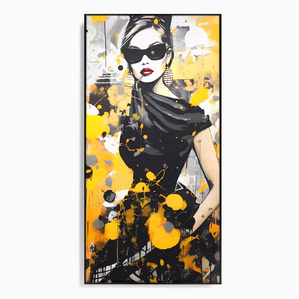 Tablou Canvas Premium LuxCanva® C1167, Queen Of Fashion , Culori, Lady, Style, Dress, Bar, Relaxare, Culori Vibrante
